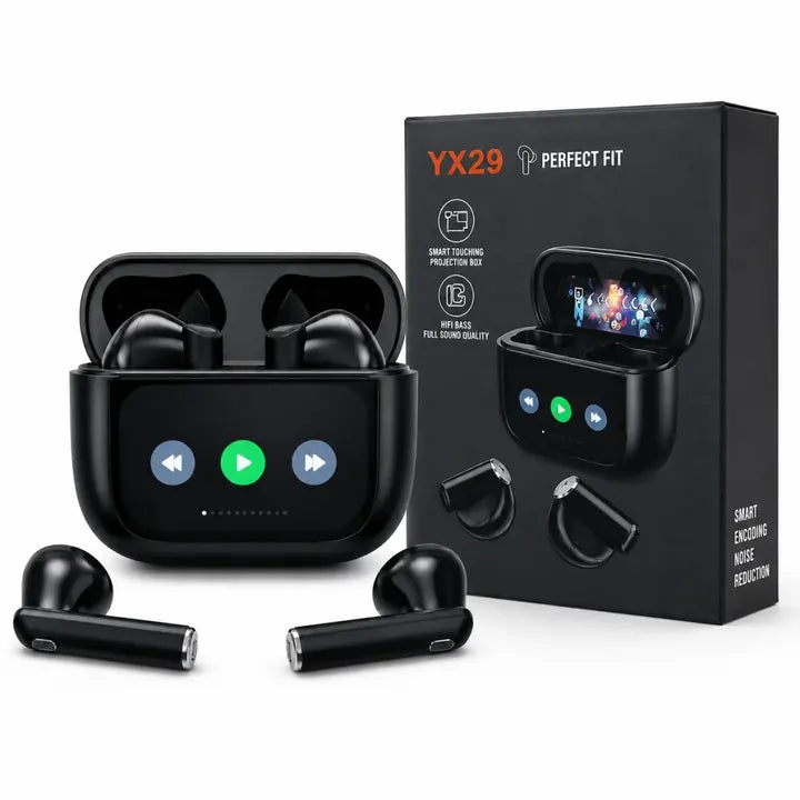 Audífonos Bluetooth YX29 con Pantalla Táctil