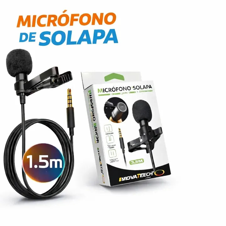 Micrófono de Solapa entrada AUX