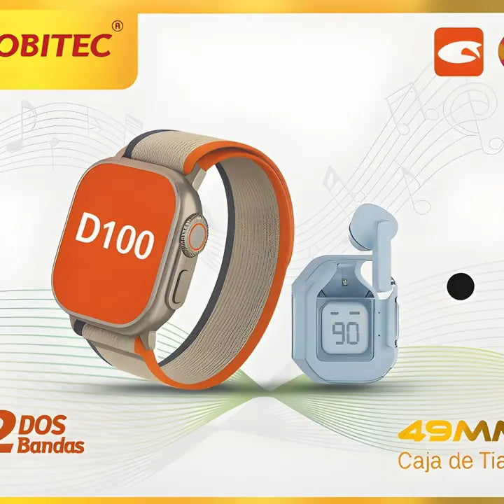 Smartwatch D100 + audífonos