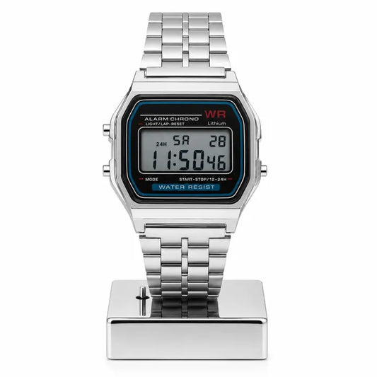 Reloj estilo Casio plateado