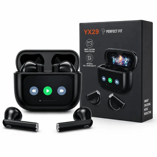 Audífonos Bluetooth YX29 con Pantalla Táctil