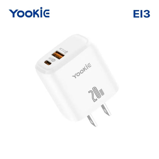 Cargador con Cable Yookie 20W Rápido