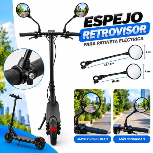Espejos retrovisores para patineta
