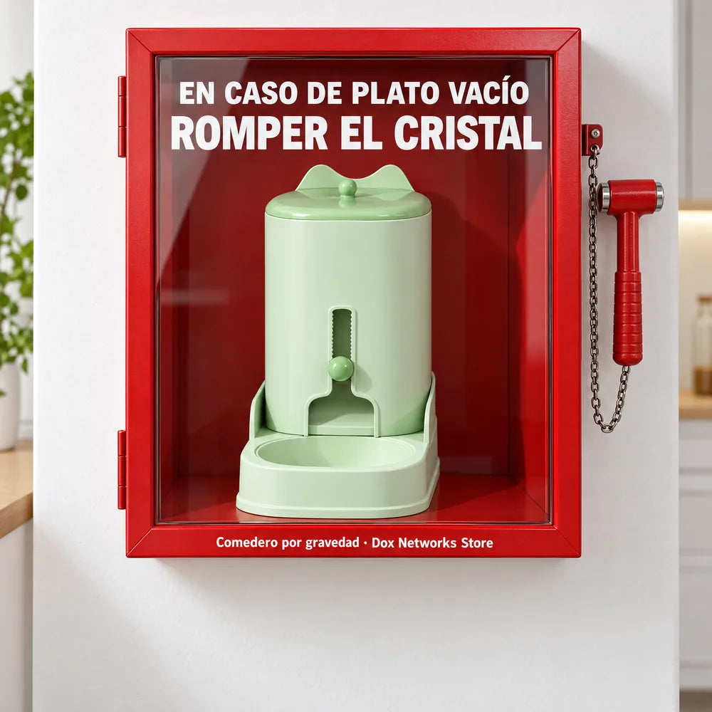 En caso de plato vacío, romper el cristal