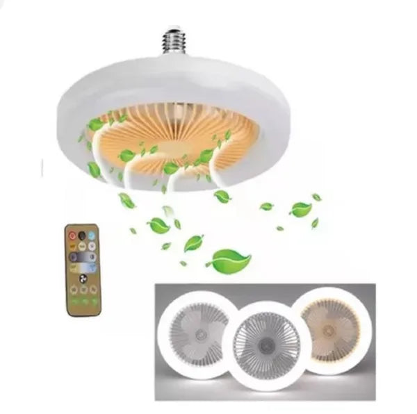 Bombillo ventilador LED con control remoto